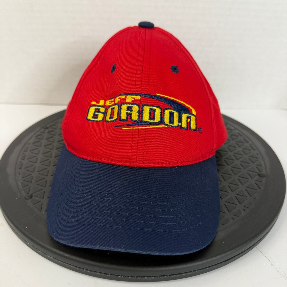 VINTAGE RARE Chase Authentics Jeff Gordon NASCAR Yth  Rd Bl Snapback Hat